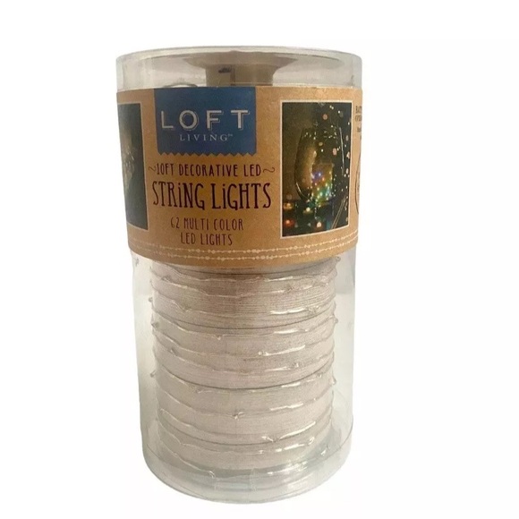 Loft Living Multicolor LED String Lights 10 Feet New - Picture 9 of 10
